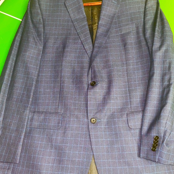 Michael Kors Men’s Blue Plaid Blazer - Picture 7 of 11